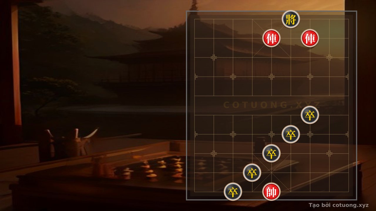 Thế cờ: Xiangqi: The Secret Defense to Defeat 2 Red Chariots Surrounding All Black Pieces — Cờ Tướng Online
