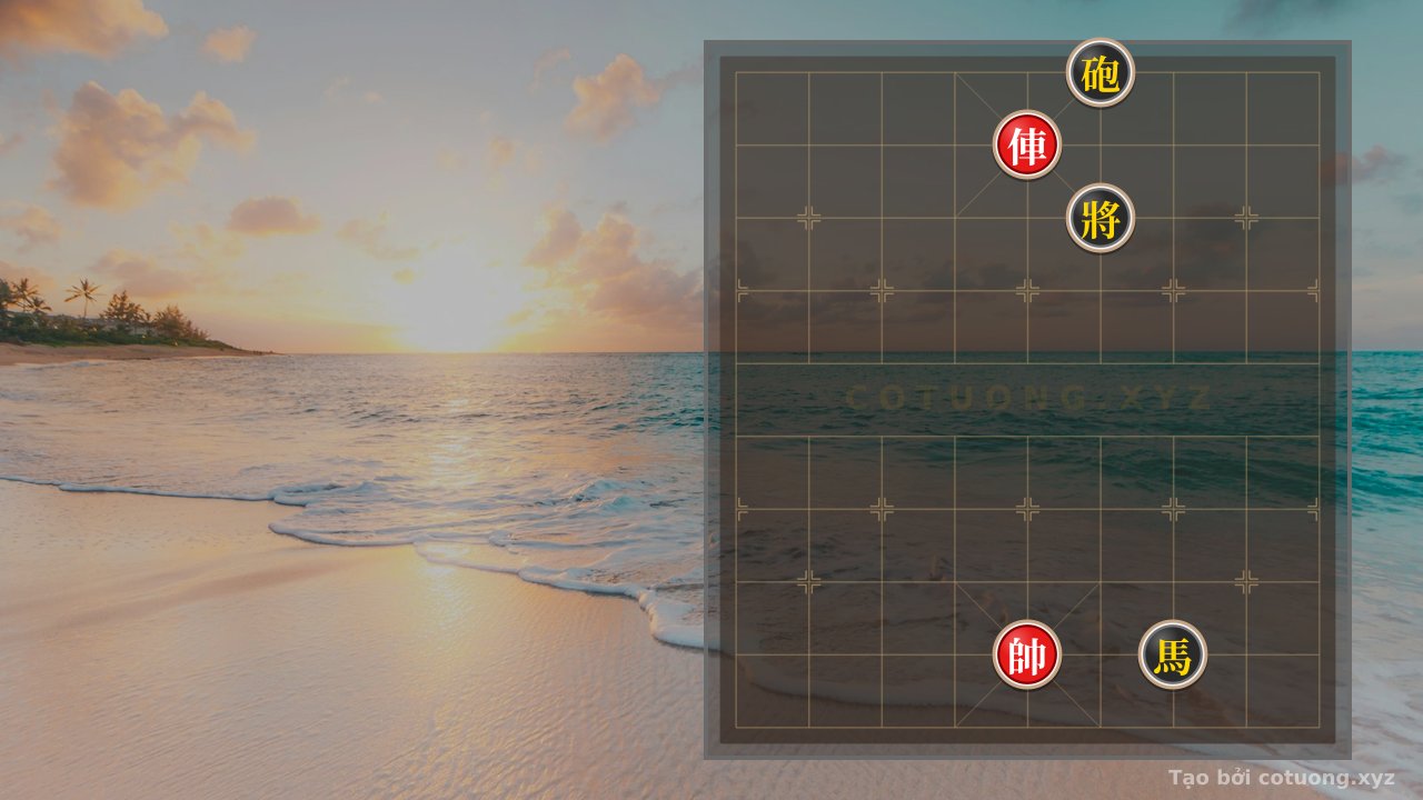 Thế cờ: Black Cannon at File 6, Rank 10: Enemy is Waiting for a Trap, You Need to Break It! — Cờ Tướng Online