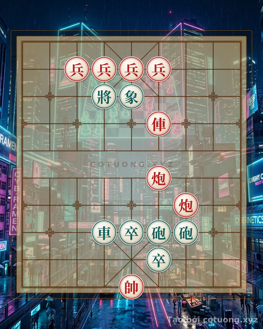 Thế cờ: The Bloody Endgame: Red Rook Charges Straight at the Black General in 7 Moves - Xiangqi Strategy Analysis — Cờ Tướng Online