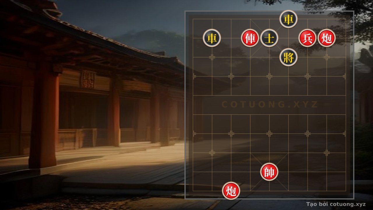 Thế cờ: Red Cannon on File 7, Rank 1: A Brutal Strike Aimed Straight at the Black Core — Cờ Tướng Online