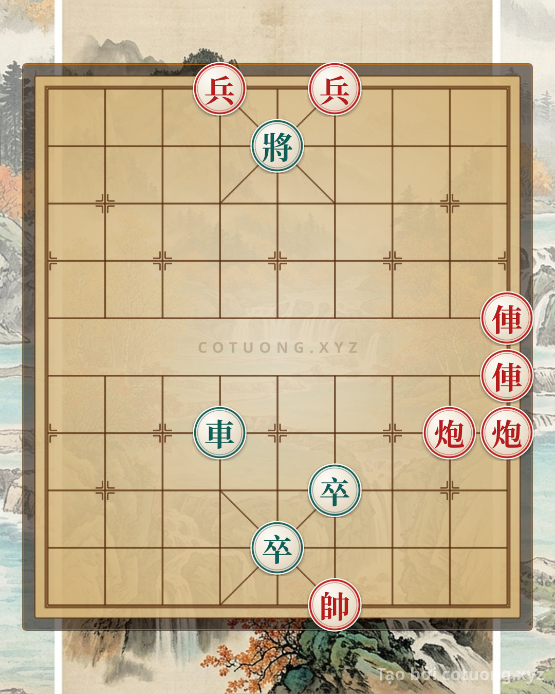 Challenge: Xiangqi Super Difficult: Red's Strategy to Defeat Black's Rook in 10 Moves - Can you solve it?