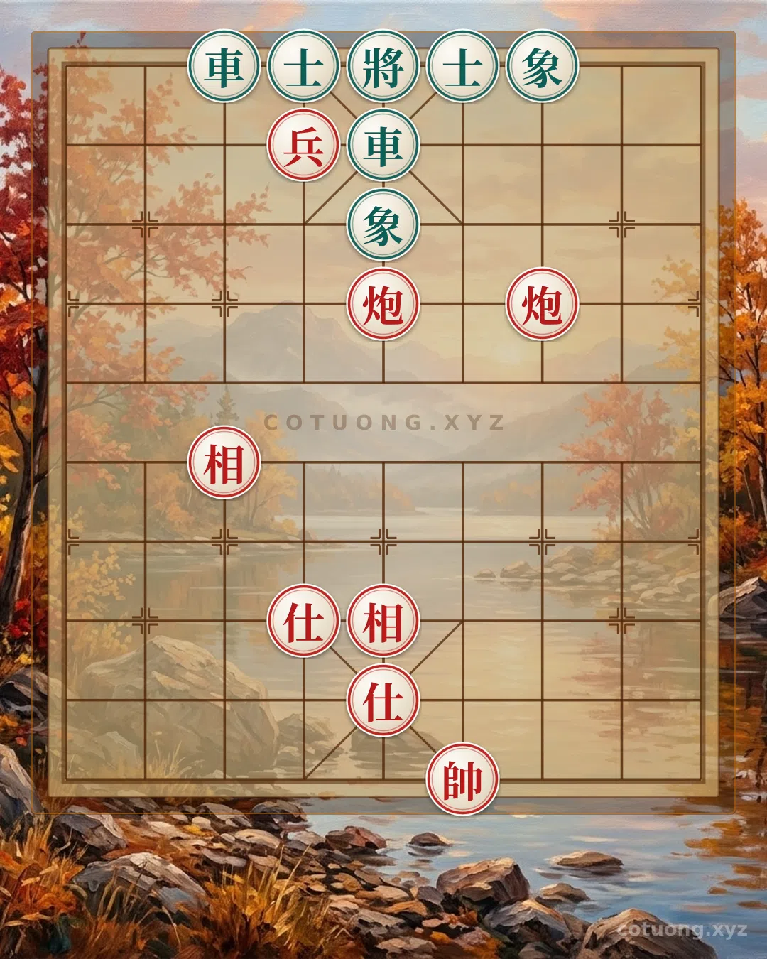 Thế cờ: 'Chariot Strikes Cannon' Formation - A Lesson on Balance in Xiangqi — Cờ Tướng Online