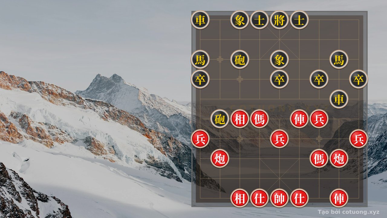 Thế cờ: Super Difficult Xiangqi: Analyzing the Double Horse Face-to-Face Red Formation — Cờ Tướng Online