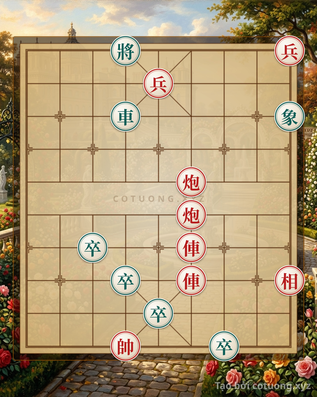 Challenge: Xiangqi Master's Secret: 2 Rooks, 2 Cannons, 2 Pawns vs. 4 Pawns - The Surprising Sacrifice Opening - Can you solve it?