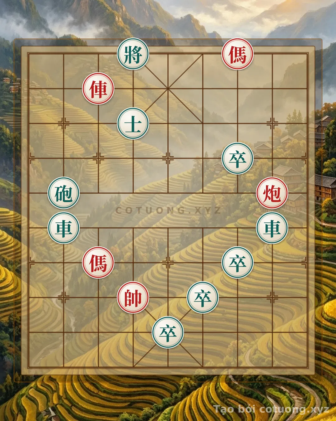 Thế cờ: Xiangqi: Double Horse Legs Strategy - How to Defeat the Black Rook — Cờ Tướng Online