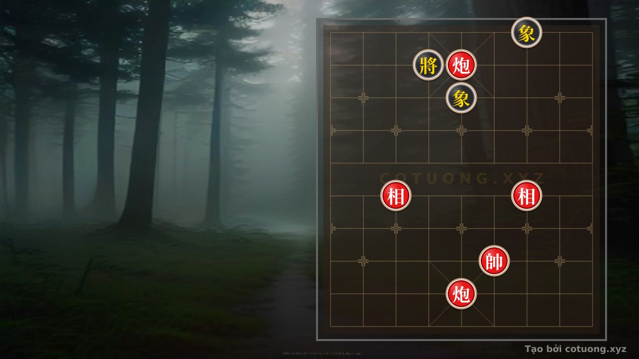 Thế cờ: Red General: Defeating the Black General with the 'Empty Cannon' Strategy - Historical Tactics — Cờ Tướng Online