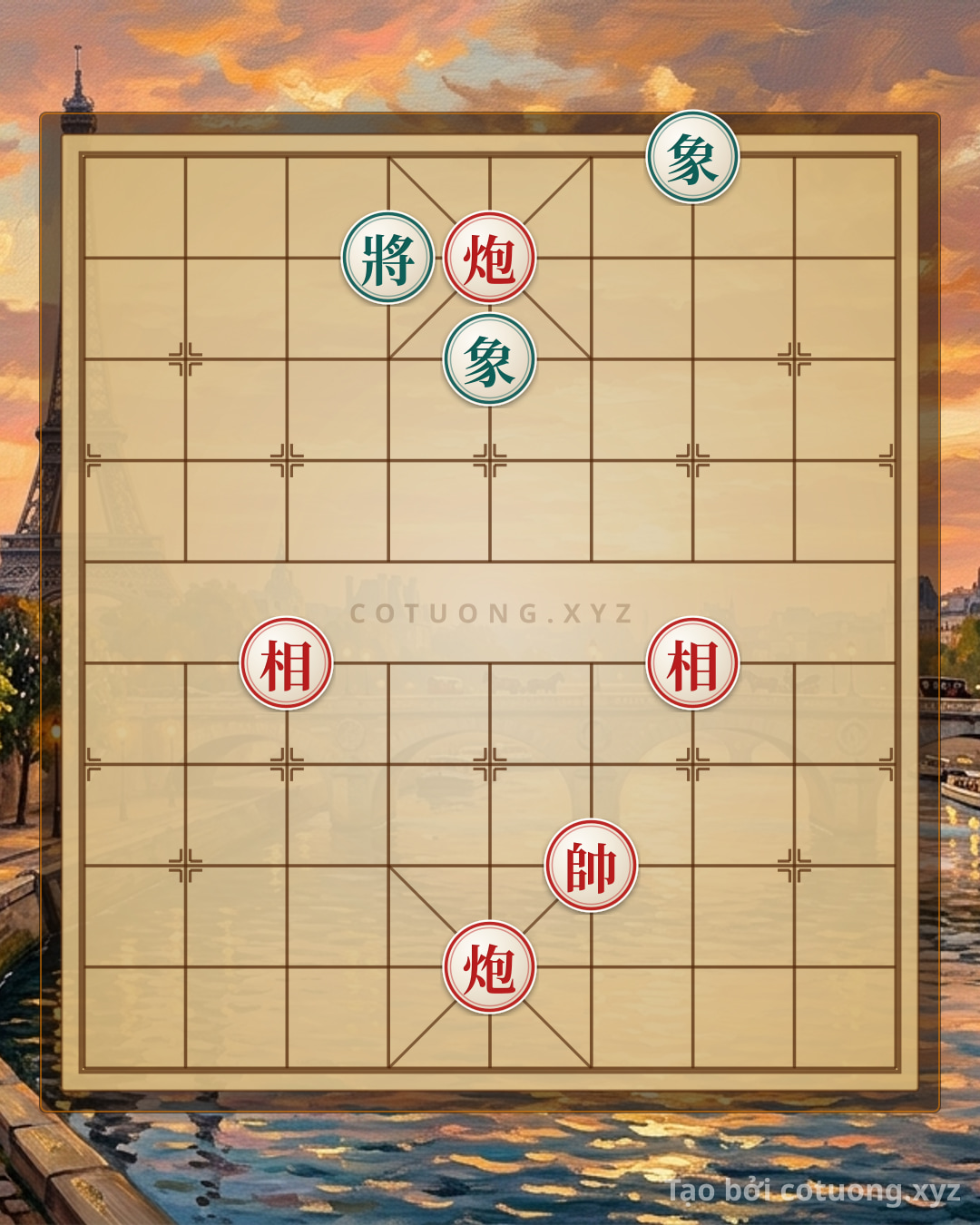 Challenge: Red General: Defeating the Black General with the 'Empty Cannon' Strategy - Historical Tactics - Can you solve it?