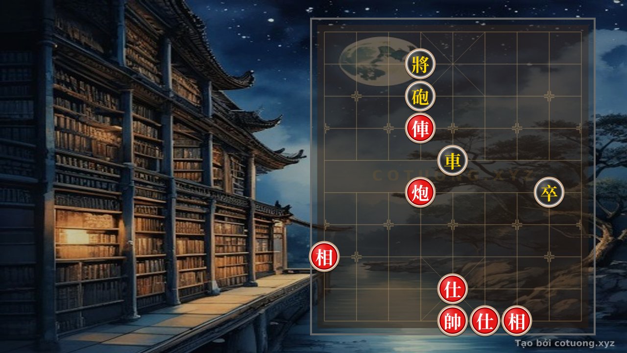 Thế cờ: The Red Rook and Cannon vs. Black Rook and Pawn: Mastering the Classic Chess Strategy Like a Historical Battle — Cờ Tướng Online