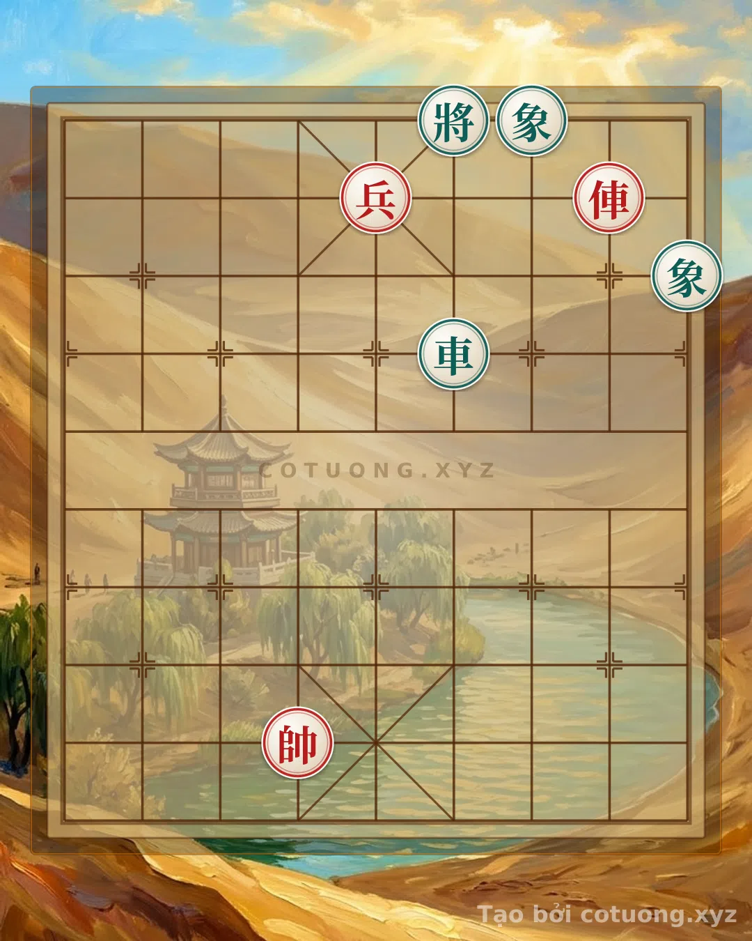 Challenge: Mystic General's Chess: Red Pawn at 5-9 - Tactical Board Reversal - Can you solve it?