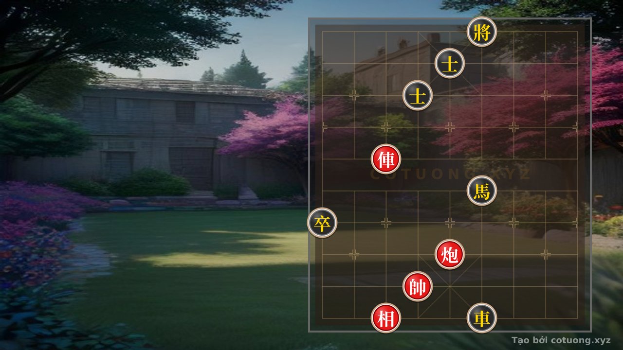 Thế cờ: The Sacred Art of Xiangqi: The Red Chariot, Cannon, Elephant, Horse and Pawn - Golden Tips to Defeat the Black General in 4 Moves — Cờ Tướng Online