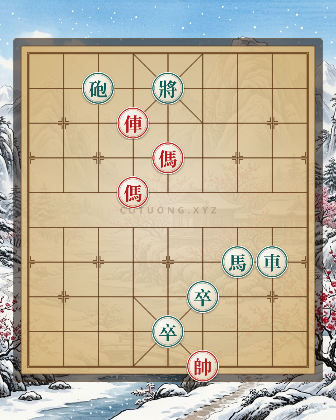 Challenge: Black Cannon on File 3 - Tactical Lessons from the Game 'Red Chariot Advances, Black Horse Counters' | Xiangqi Strategy Tips for Red Player - Can you solve it?