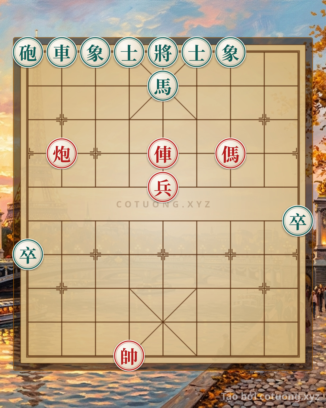 Challenge: The Immortal Formation: Red Rook-Cannon-Horse vs. Black Rook-Cannon-Horse - Psychological Pressure Tactics - Can you solve it?