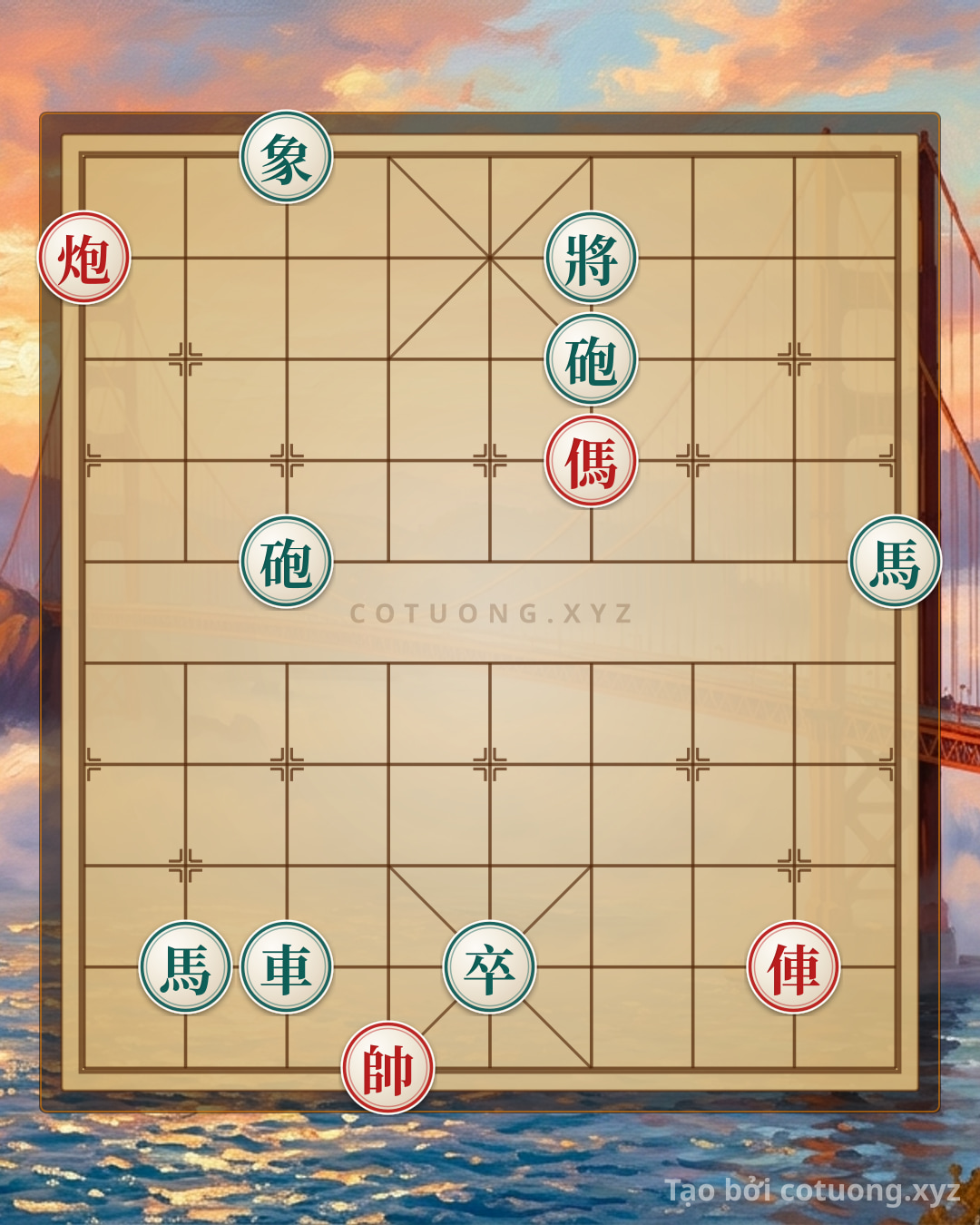 Thế cờ: Red Cannon Breakthrough on 9th Rank 9th File - Red General Breakthrough on 4th File 7th Rank: Surprise Strategy — Cờ Tướng Online