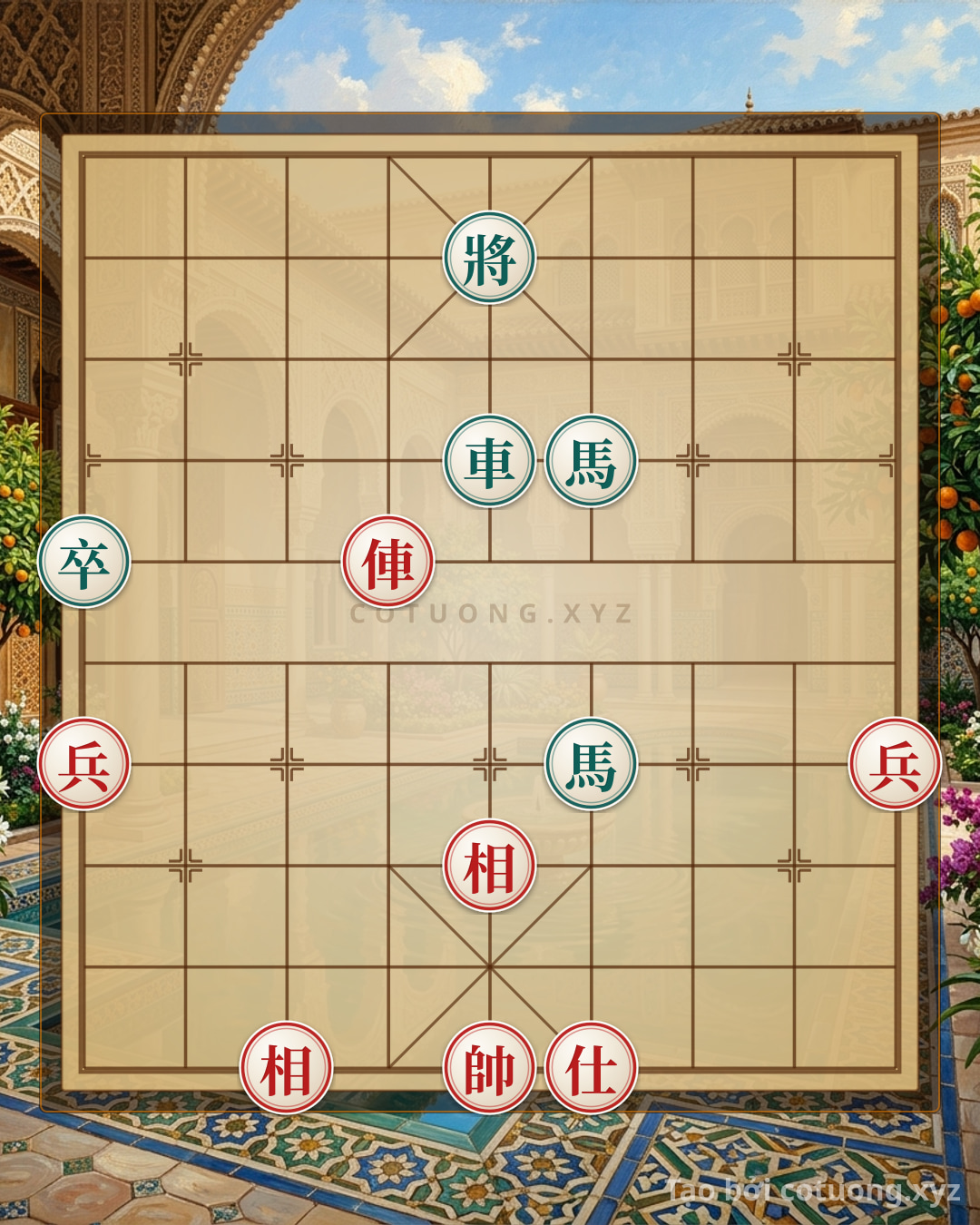 Challenge: Rook 2 Pawns Advisor 2 Bishops vs. Rook 2 Horses Pawn: Lessons from the Battle of 'Tàn Tộc' by Wang Jiang - Can you solve it?
