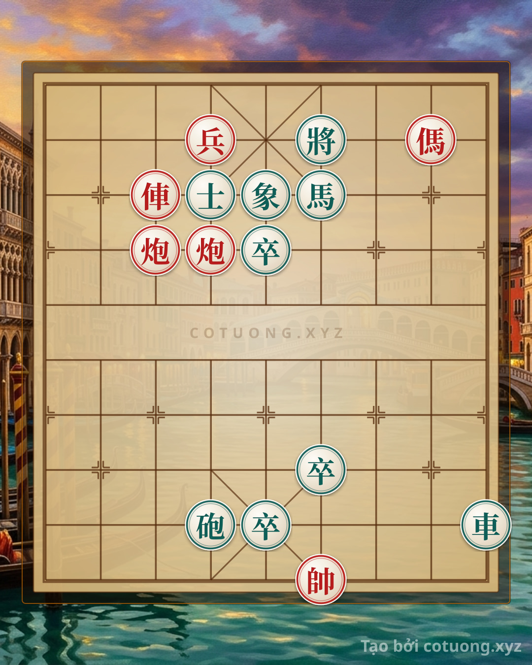 Challenge: Classic Checkmate: Red Rook 2Cannons Horse Pin Crushes Black Rook Cannon Horse 3Pins in One Move! - Can you solve it?