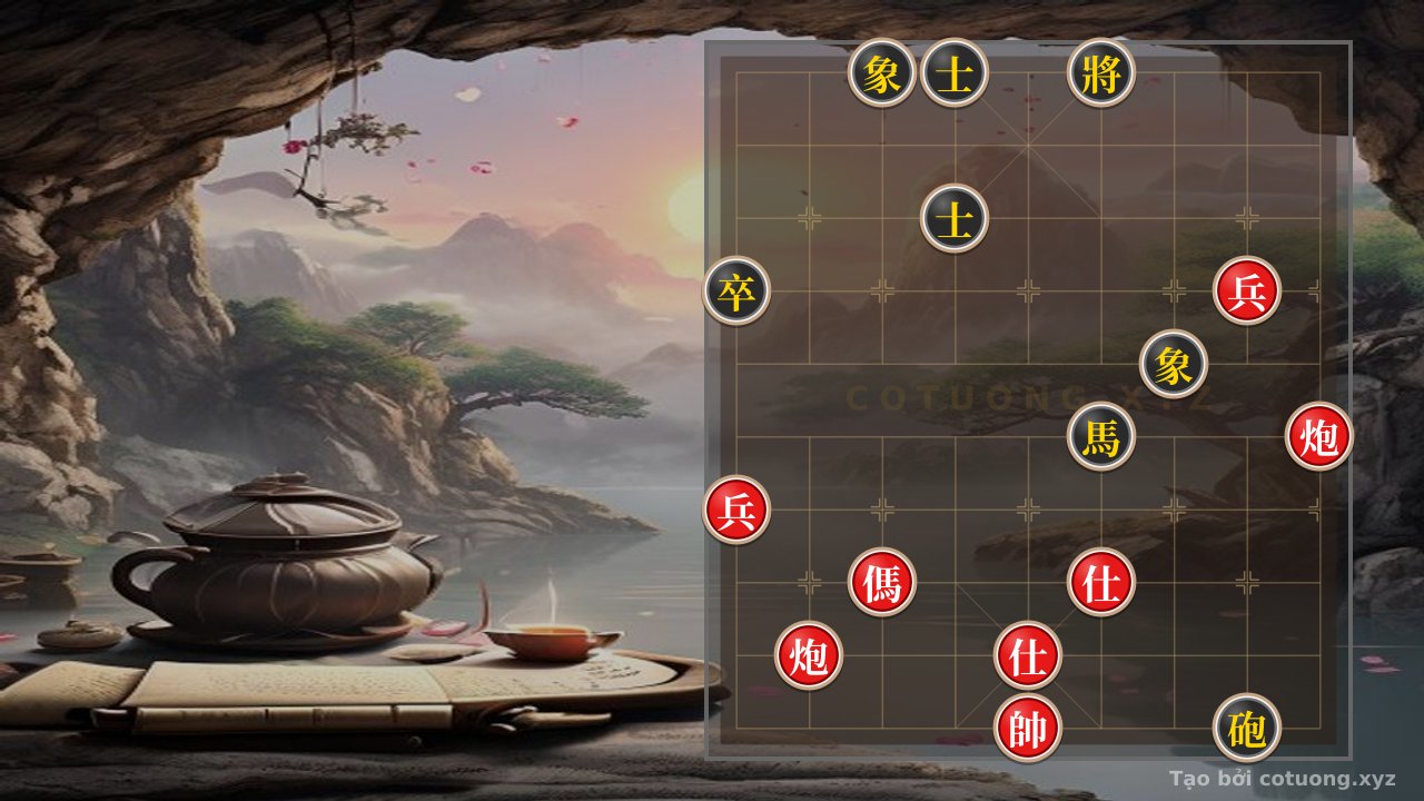 Thế cờ: Xiangqi Master's Secret: Dominating the 2 Cannons, Horse, 2 Pawns vs. Cannon-Horse-Pawn Formation - When the Fog of War is Torn Asunder — Cờ Tướng Online