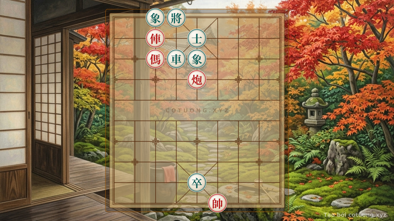 Thế cờ: Xiangqi Super Difficult: Defense and Counterattack with Red Chariot on 7th Rank 9th File — Cờ Tướng Online