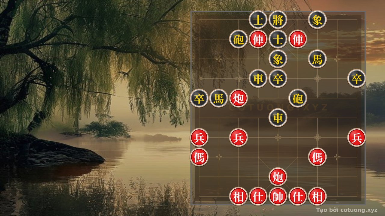 Thế cờ: The Red General's Strategy: 'Empty Cannon' and 'Rook Thrust' Tactics - A Tactical Guide for the Red Player — Cờ Tướng Online