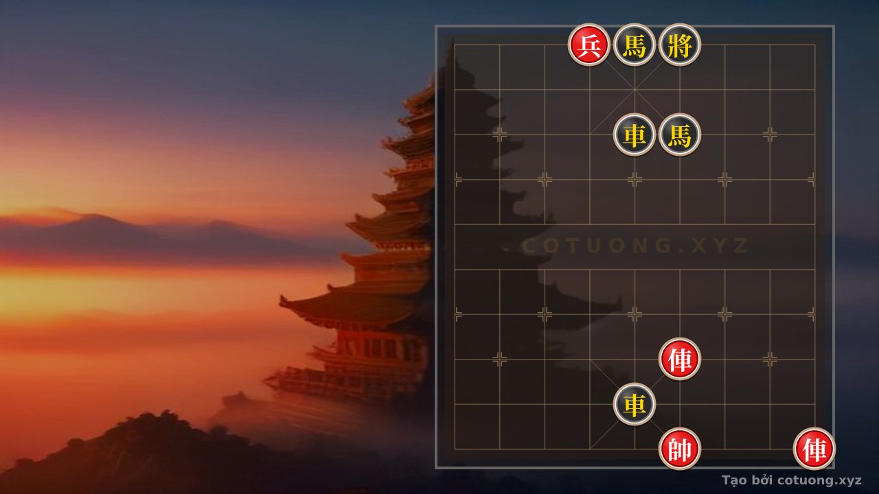 Thế cờ: Song xa áp đáy, tuyệt sát cung thành — Cờ Tướng Online
