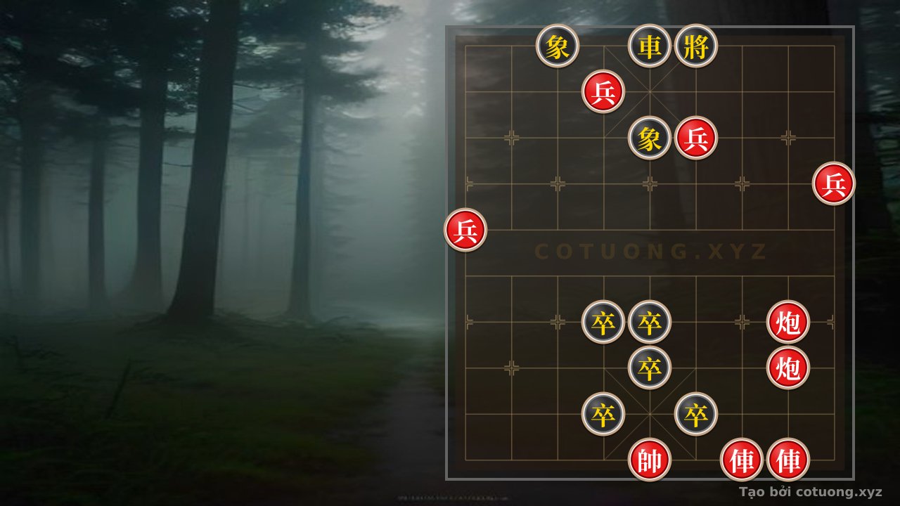 Thế cờ: Red Chariot's Straight Thrust, Black General's Siege: Masterful Xiangqi Strategy — Cờ Tướng Online