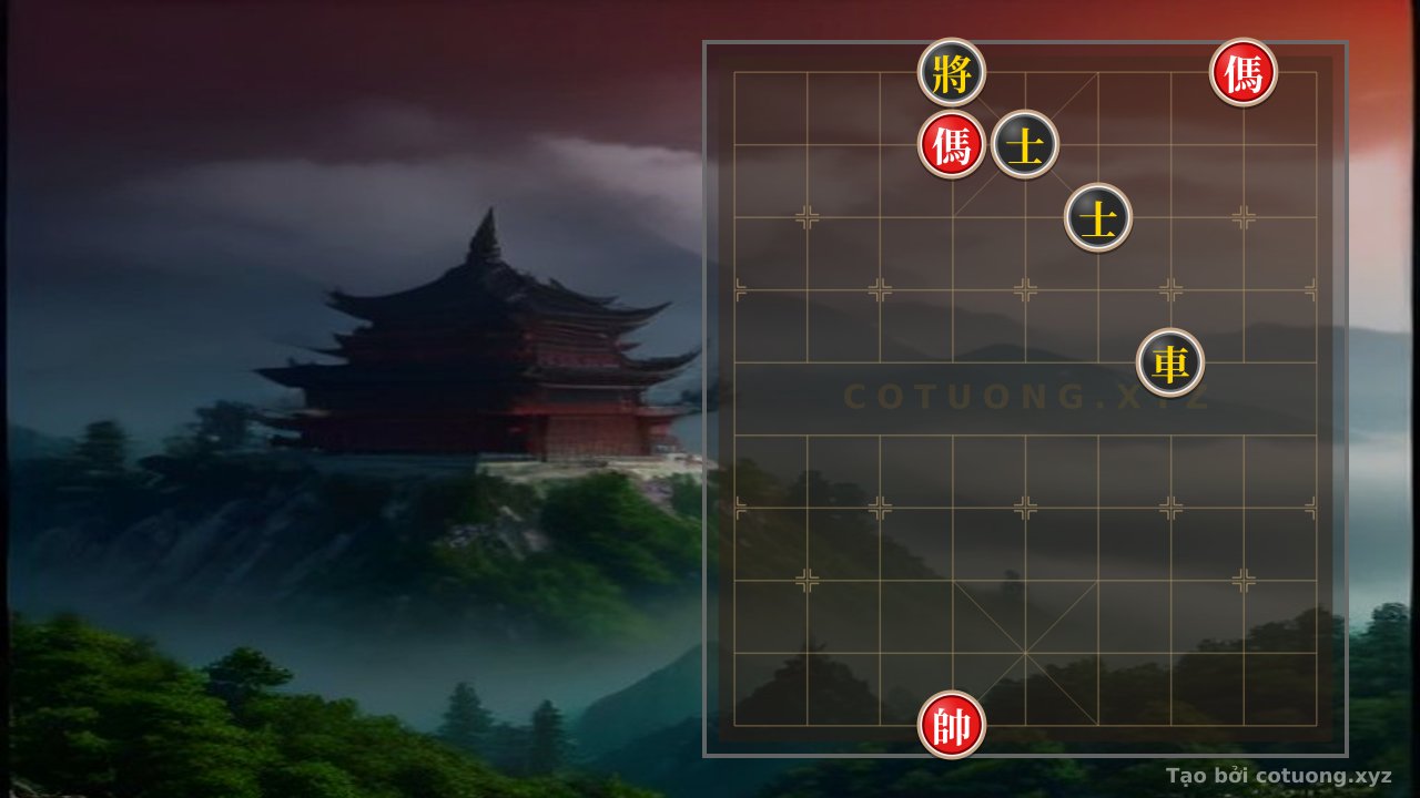 Thế cờ: Double Horse Face-to-Face: Defense Tactics for Black in the 1/10 Opening — Cờ Tướng Online