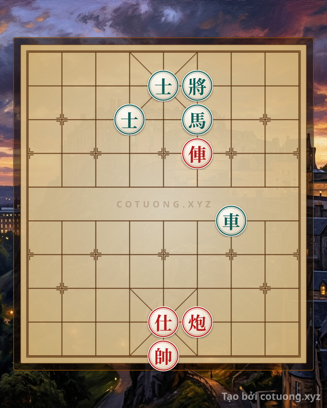 Challenge: Red Chariot Advances on File 4: A Trap for the Black Horse in a Tense Position - Can you solve it?