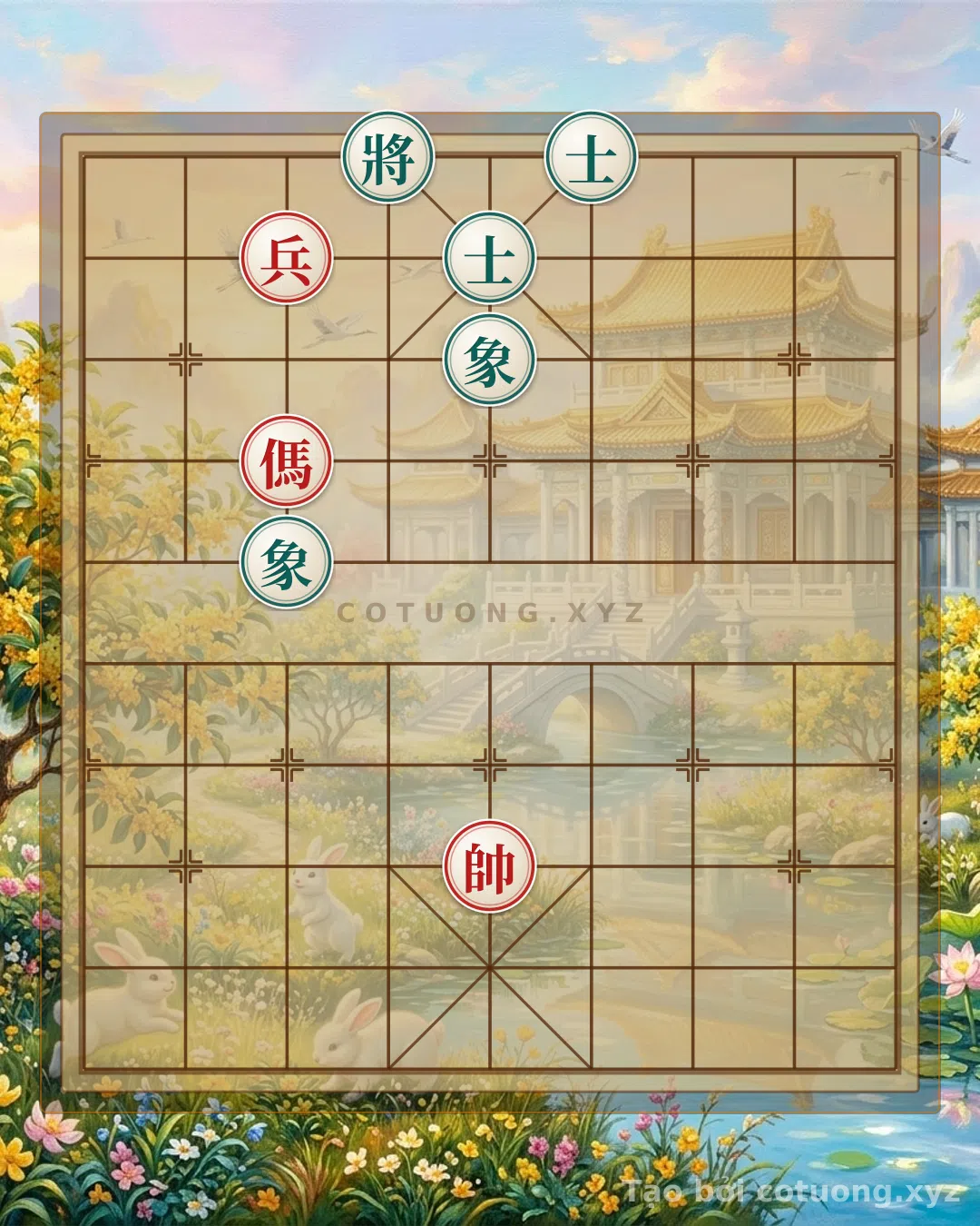 Thế cờ: Red General Chess: The 'Horse Attacks General' Strategy Under Overwhelming Pressure — Cờ Tướng Online
