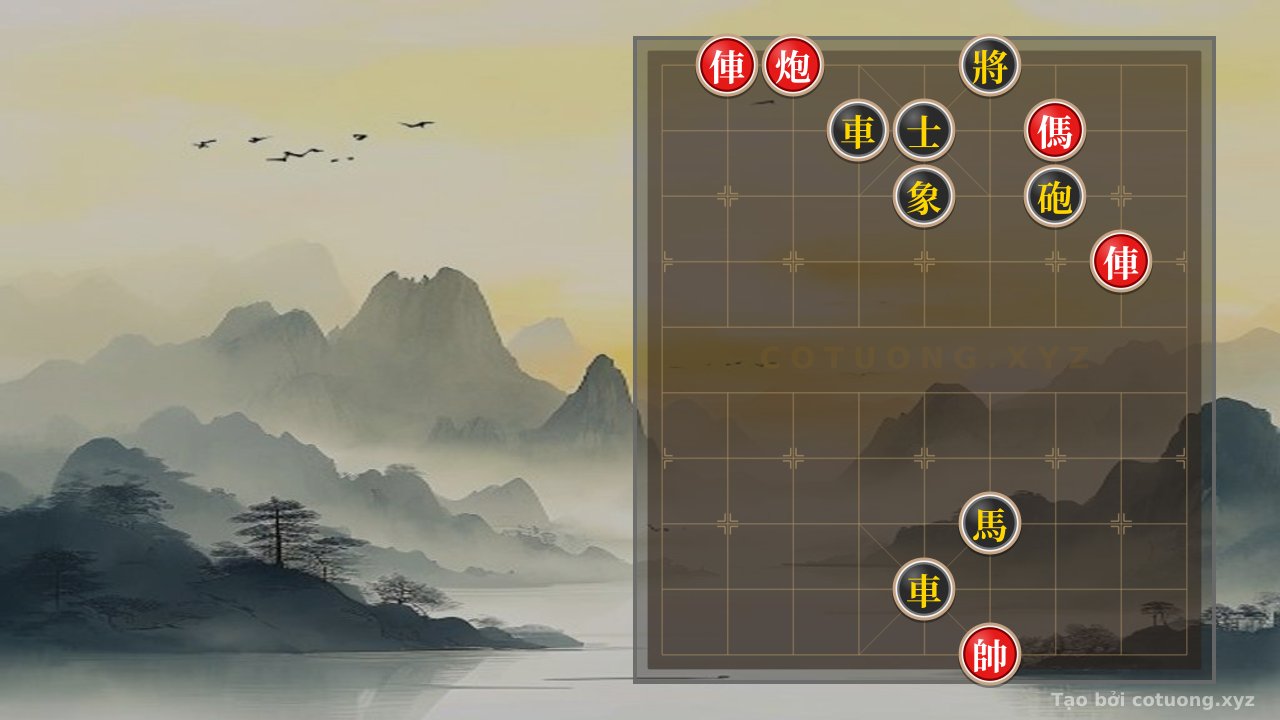 Thế cờ: Xiangqi: The 'Double Horse Rush' Strategy - Lessons from the Battle of Red and Black — Cờ Tướng Online