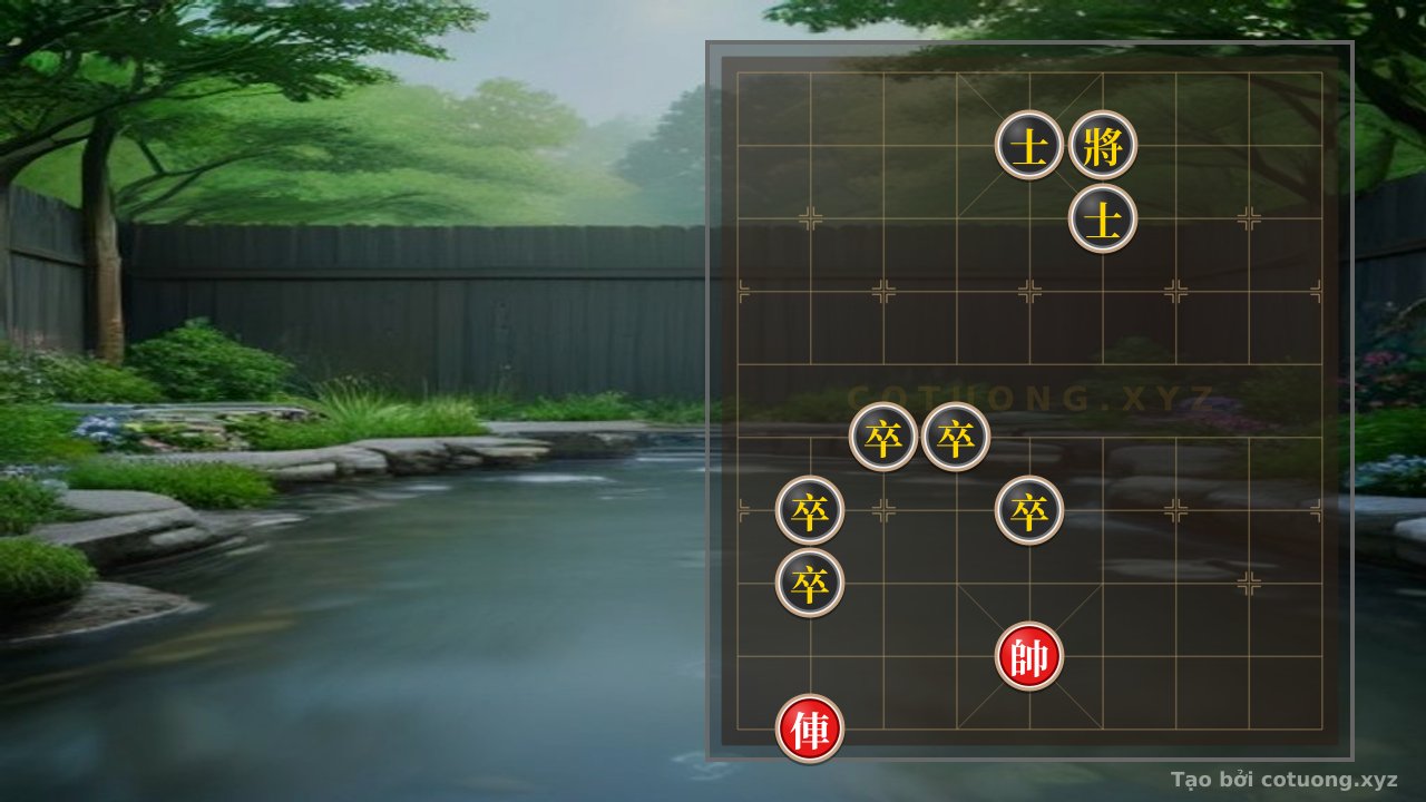 Thế cờ: The Classic Killing Moves: The Red Chariot's 5-Piece Domination - When a Single Red Chariot Shatters the Black Five — Cờ Tướng Online