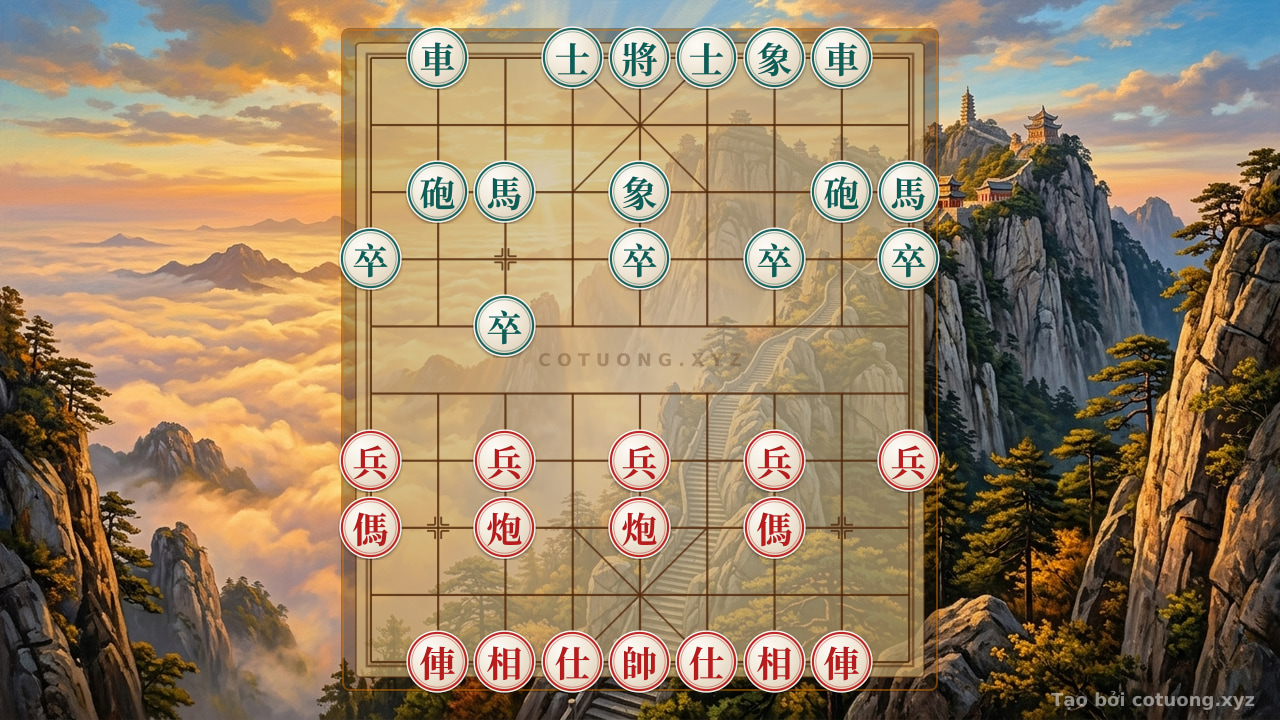Thế cờ: Xiangqi: Mastering the Counterattack from the 'Black Rook on 2nd Rank 10' Formation - Escape the Trap — Cờ Tướng Online