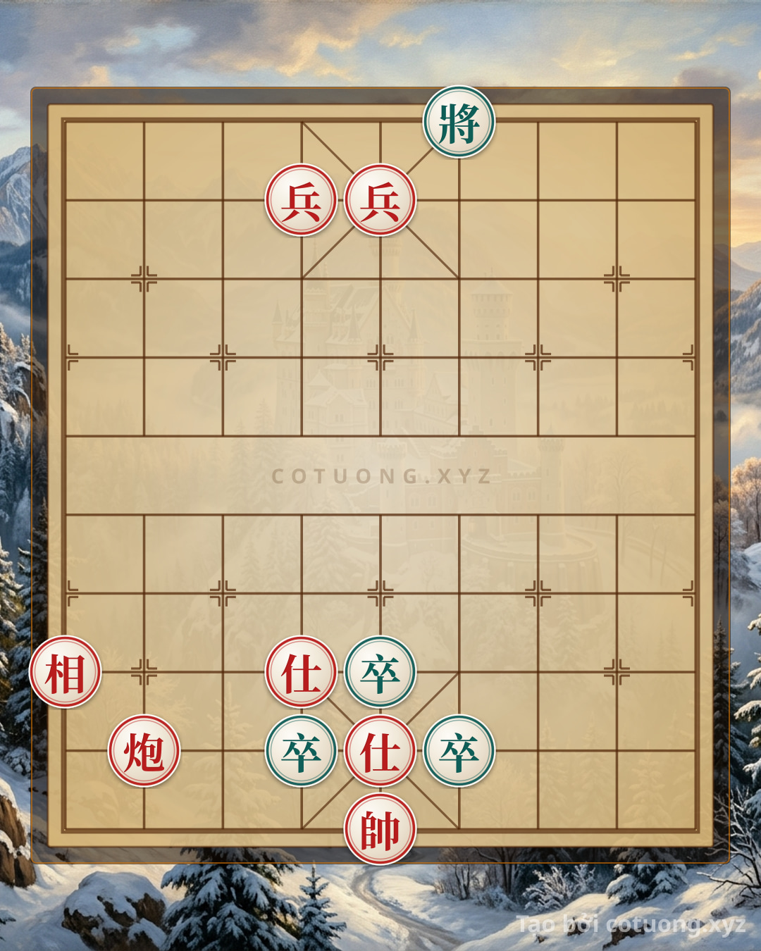 Challenge: Red's Offensive Xiangqi: The 'Empty Cannon' Tactic to Defeat Black's Pawns in 5 Moves - Can you solve it?