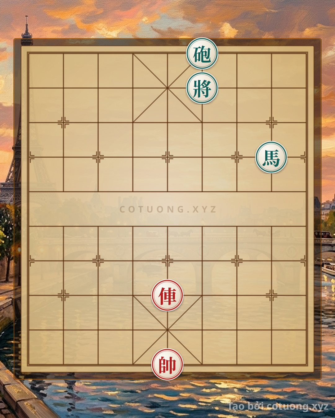 Thế cờ: Mastering the Single Rook: A Ruthless Strategy for the Red Player — Cờ Tướng Online