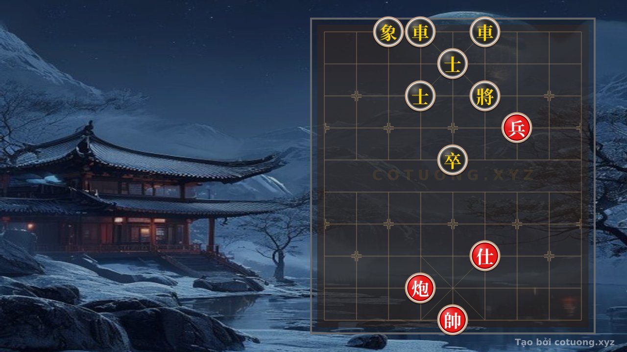 Thế cờ: Black Rook's Lone Struggle: The Brutality of the General's Chess Tactics — Cờ Tướng Online