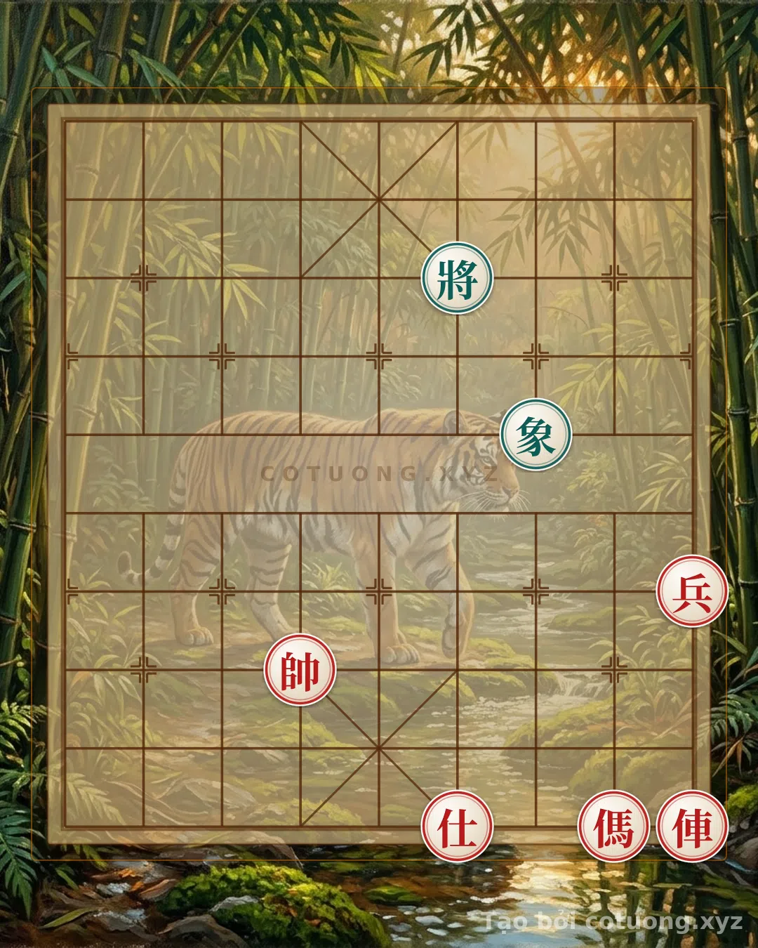 Thế cờ: Red Chariot Charges Straight at the Black General: A Surprising Strategy in Chinese Chess — Cờ Tướng Online
