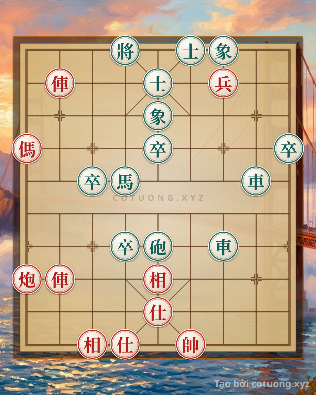 Challenge: Song xa pháo giáp công đoạt tướng - Can you solve it?
