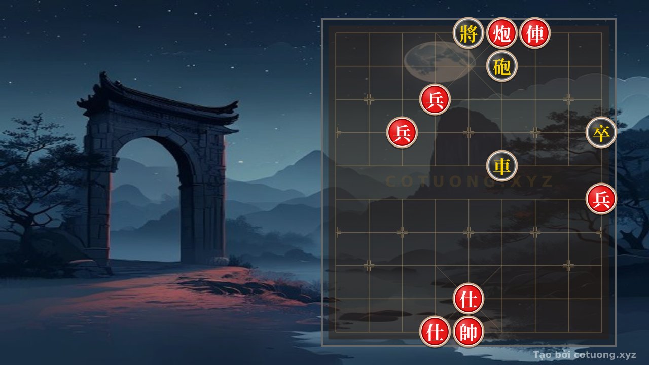 Thế cờ: Xiangqi Masterpiece: Red Cannon and Chariot Ambush the Black General - 36 Classic Moves to Victory — Cờ Tướng Online