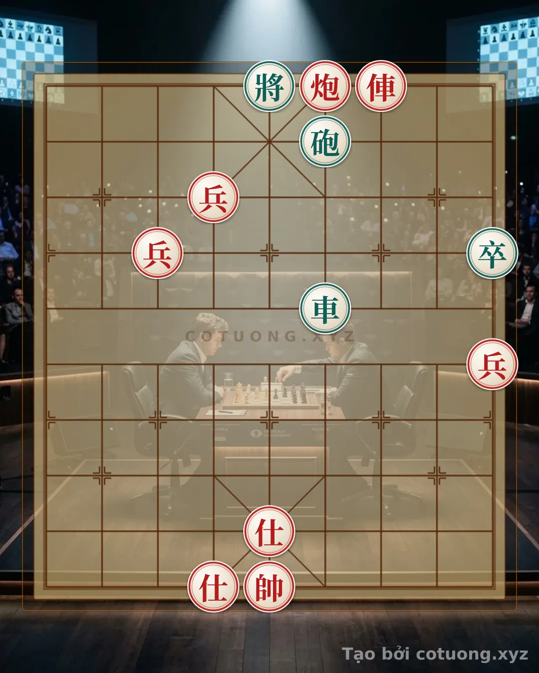 Thế cờ: Xiangqi Masterpiece: Red Cannon and Chariot Ambush the Black General - 36 Classic Moves to Victory — Cờ Tướng Online