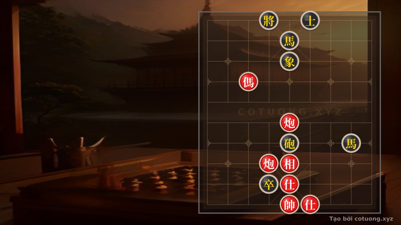 Thế cờ: Red Strategy: The Decisive Move in the Double Horse Face-to-Face Formation — Cờ Tướng Online