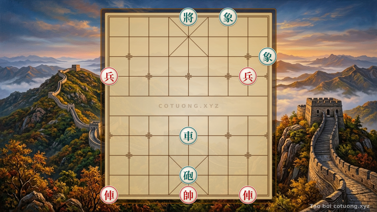 Thế cờ: Xiangqi Online: Counterattack Tactics of Black - Red in a Complex Position — Cờ Tướng Online