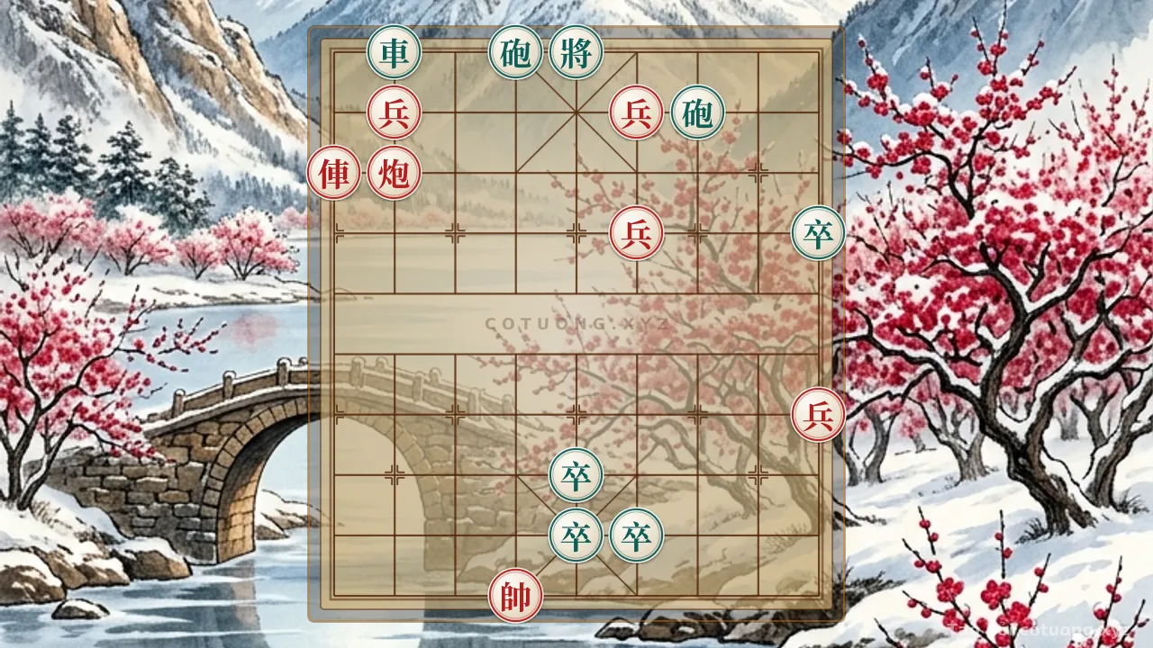 Thế cờ: Practical Tactics: Xiangqi (Chinese Chess) - The Art of the Rook-Cannon 4-Piece Formation vs. Rook 2-Cannon 4-Piece Formation - Tactical Tips for Beginners — Cờ Tướng Online
