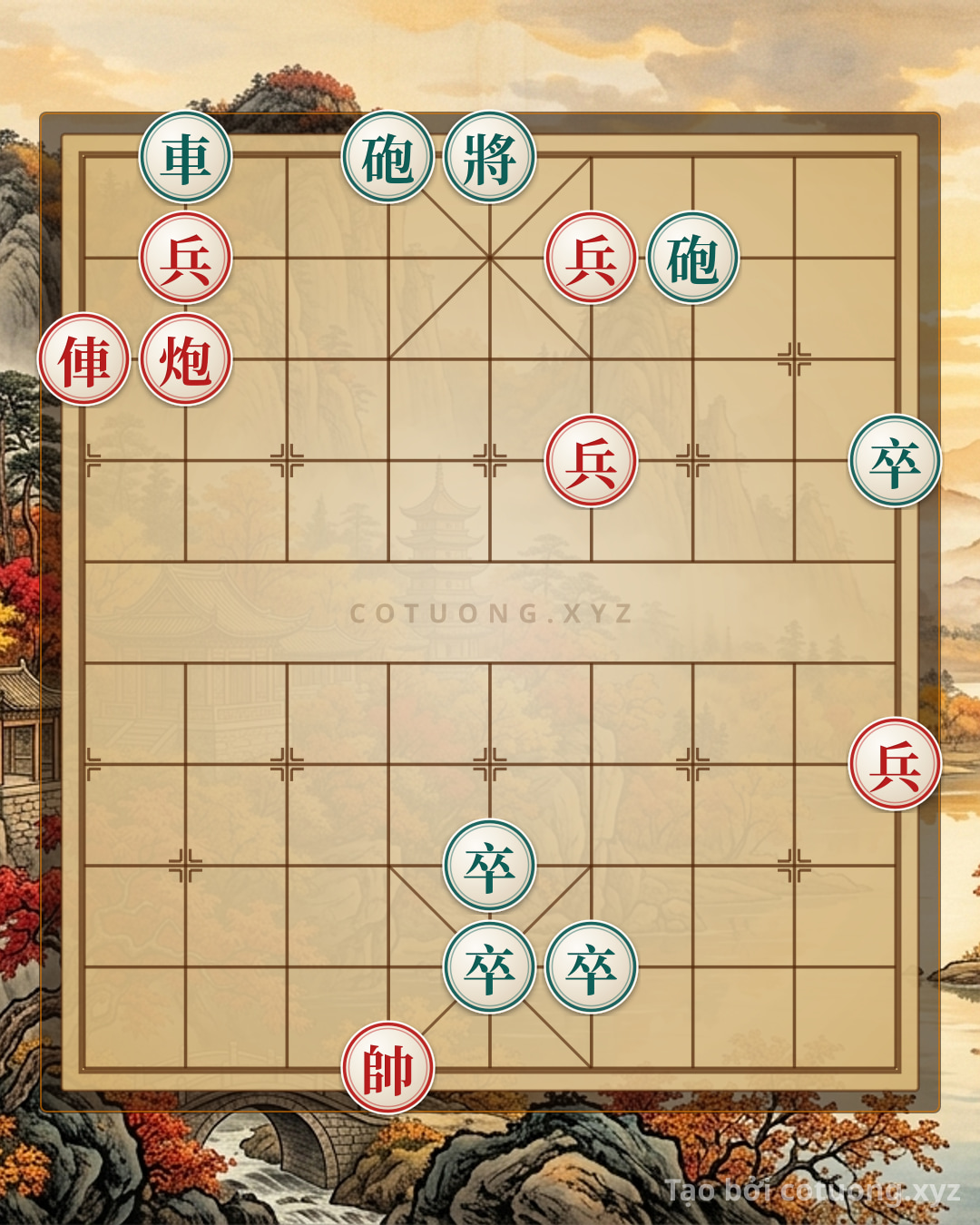 Challenge: Practical Tactics: Xiangqi (Chinese Chess) - The Art of the Rook-Cannon 4-Piece Formation vs. Rook 2-Cannon 4-Piece Formation - Tactical Tips for Beginners - Can you solve it?
