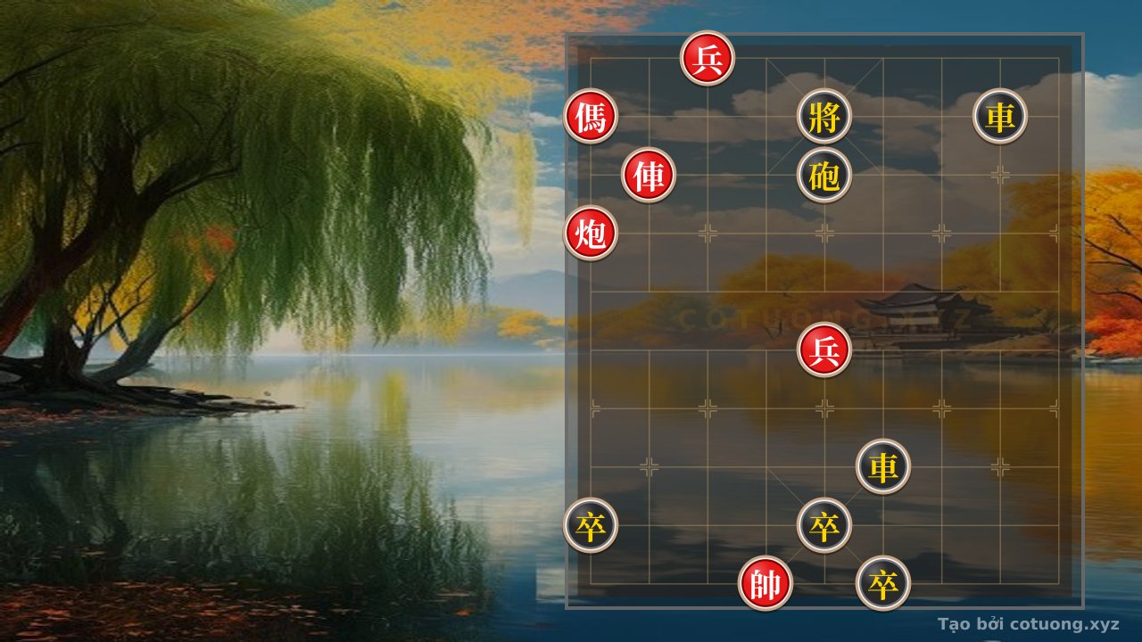 Thế cờ: Hidden Xiangqi Mastery: The Battle of Red Rook-Cannon-Horse vs. Black Double Rooks-Cannons - When the Leader's Courage Challenges Time — Cờ Tướng Online