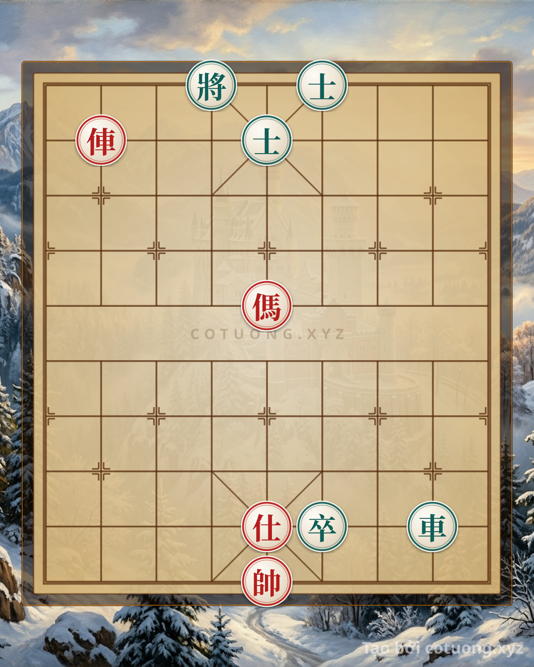 Thế cờ: Realistic Rook-Horse-Elephant Counterplay Against Rook-Pawn 2 Elephants – Masterpiece of Chess Strategy – Peak Tactics — Cờ Tướng Online