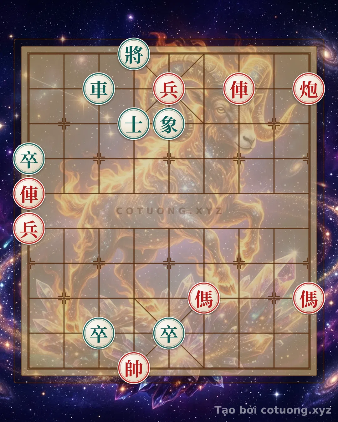 Thế cờ: The Secret to Winning the 'Black Rook on File 3, Rank 9' Opening - Dominating Tactics with Red's Double Horses — Cờ Tướng Online