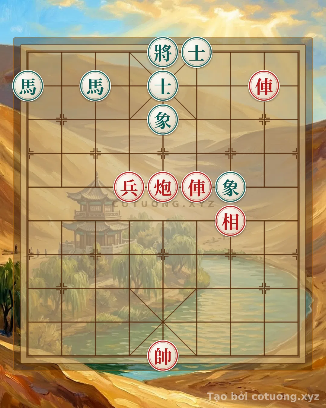 Thế cờ: Ancient Secret: Double Rook Cannon Pawn Crushes Four Horses – Breaking the Legendary General's Opening in 5 Moves — Cờ Tướng Online