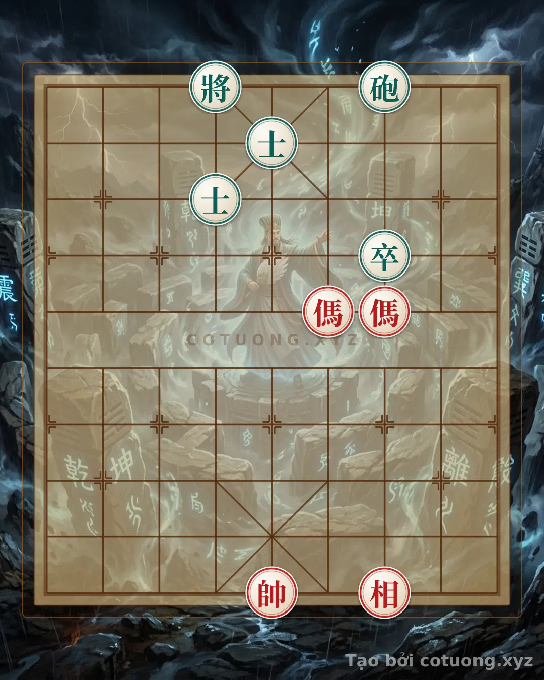 Challenge: Double Horse Attack: The Mysteries of Xiangqi and the Silent Traps That Defeat the Black General - Can you solve it?