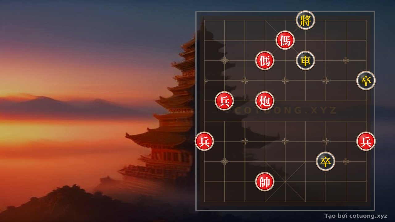 Thế cờ: The Hidden Trick to Break the Deadly Xiangqi Trap: Red's Cannon 2 Horses 3 Pawns Crush Black's Chariot in an Instant — Cờ Tướng Online