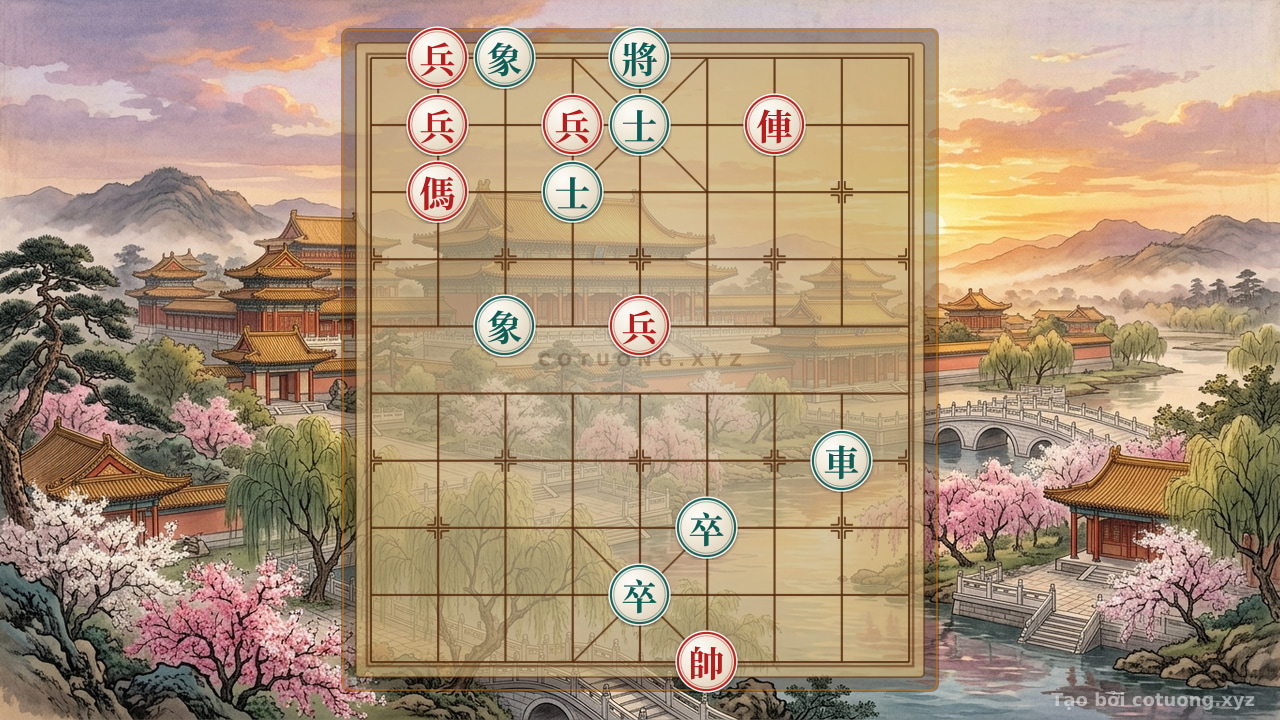 Thế cờ: The Symphony of Two Pieces: A Chess Masterpiece Like a Poem — Cờ Tướng Online