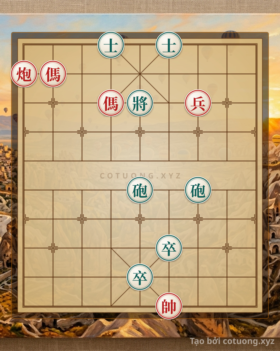 Challenge: Endgame Mastery: 2 Cannons and 2 Horses vs. 2 Cannons, 2 Pawns, and 2 Advisors - Detailed Analysis - Can you solve it?