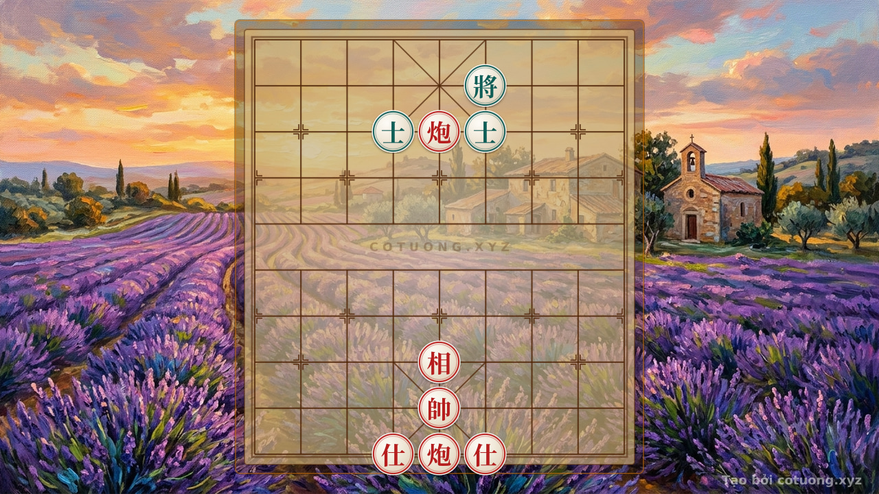 Thế cờ: Red General Captures Black's 6th File and 9th Rank – Mastering the Counter-Trap of 'Ngọa Tào' and Cannon's Sniper Attack to Reverse the Game — Cờ Tướng Online